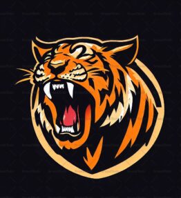 Brüllender Tiger